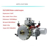 Ventas calientes DLE120HD Drone Engine 7.2kw Generador de electricidad híbrido refrigerado por agua Motor de gasolina Kit eléctrico